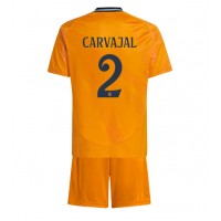 Real Madrid Daniel Carvajal #2 Udebane Trøje Børn 2024-25 Kortærmet (+ Korte bukser)